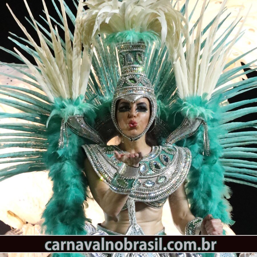 Desfile Acadêmicos de Santa Cruz no Carnaval do Rio de Janeiro - Foto : RioTur - carnavalnobrasil.com.br
