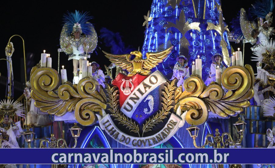Desfile União da Ilha na Série Ouro do Carnaval 2022 no Rio de Janeiro
