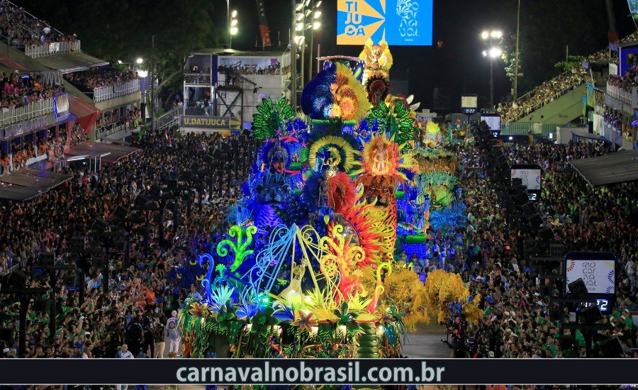 Desfile Unidos da Tijuca no Grupo Especial do Carnaval 2022 no Rio de