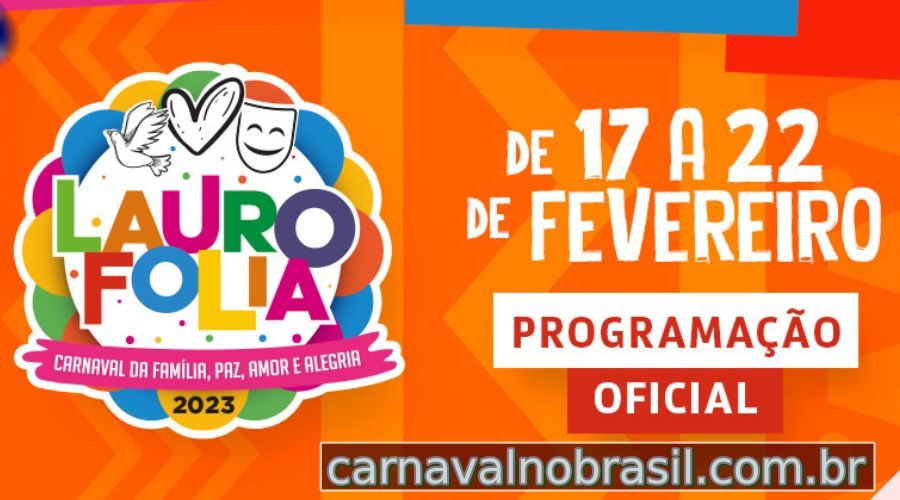 Programação Carnaval 2023 em Lauro de Freitas na Bahia