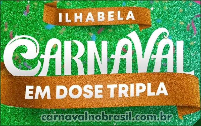 Programação pré-carnaval 2025 na Praia Grande em Ilhabela no litoral norte de São Paulo