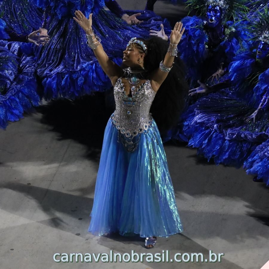 Juliana Alves no desfile Unidos da Tijuca Carnaval 2023 do Rio de Janeiro - Foto Marcos TerraNova | RioTur