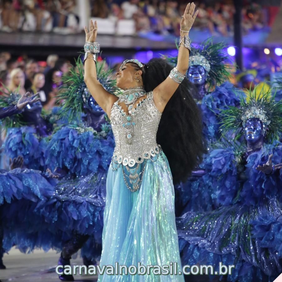 Juliana Alves no desfile Unidos da Tijuca Carnaval 2023 do Rio de Janeiro - Foto Tata Barreto | RioTur