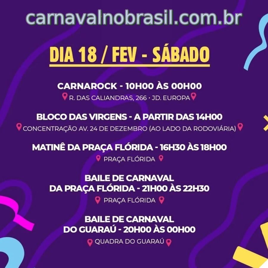Peruíbe Carnaval 2023 no litoral de São Paulo