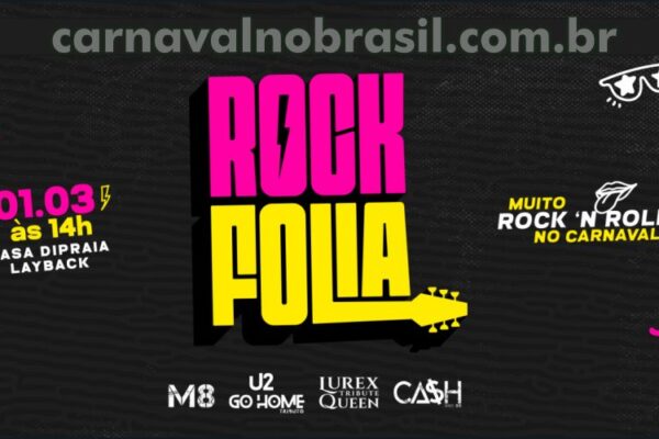 Sortimento Carnaval no Brasil . Programação Rock Folia no Carnaval 2025 de Belo Horizonte