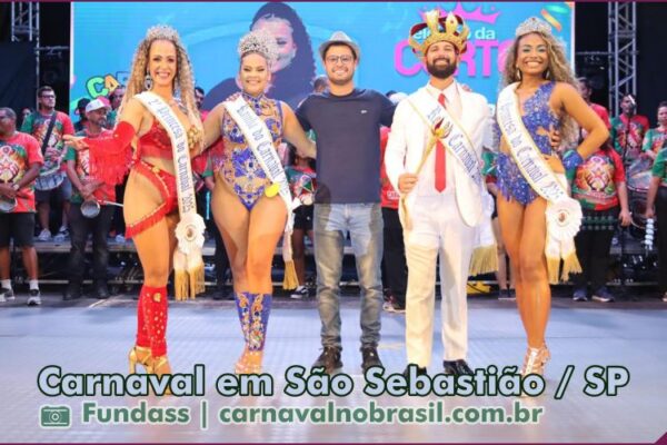 São Sebastião Carnaval 2025 no litoral de São Paulo : eleição da Corte Momesca, Carnamar e Carnapet