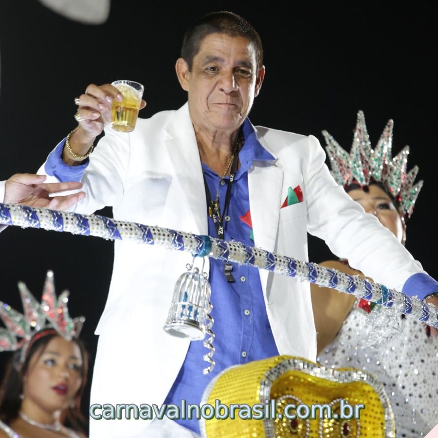 Zeca Pagodinho no desfile da Grande Rio no Carnaval 2023 - Foto Tata Barreto | RioTur