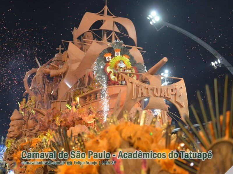 São Paulo Carnaval 2024 : desfile Acadêmicos do Tatuapé no Sambódromo do Anhembi