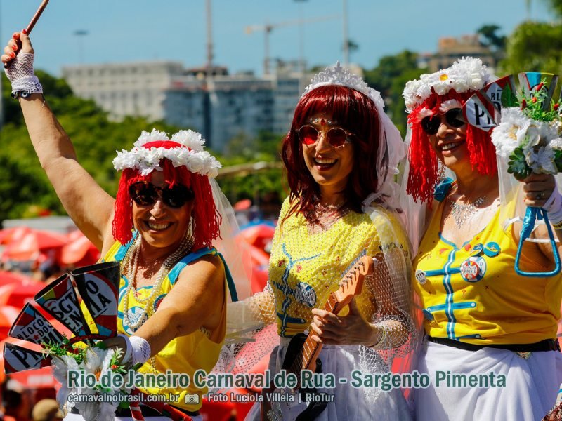 Fotos bloco Sargento Pimenta no Carnaval de Rua 2024 do Rio de Janeiro ( 12/02/24 )
