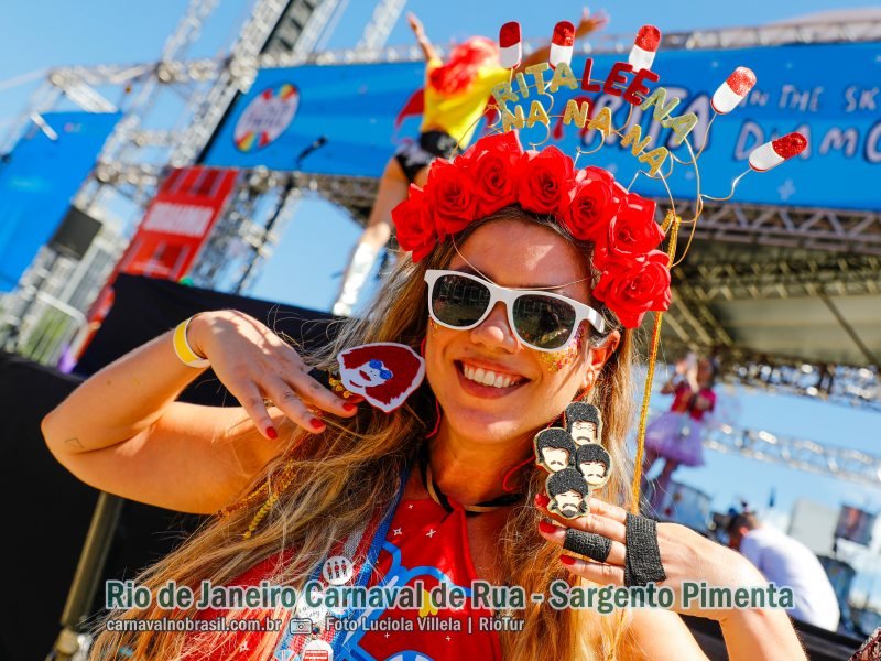 Fotos bloco Sargento Pimenta no Carnaval de Rua 2024 do Rio de Janeiro ( 12/02/24 )
