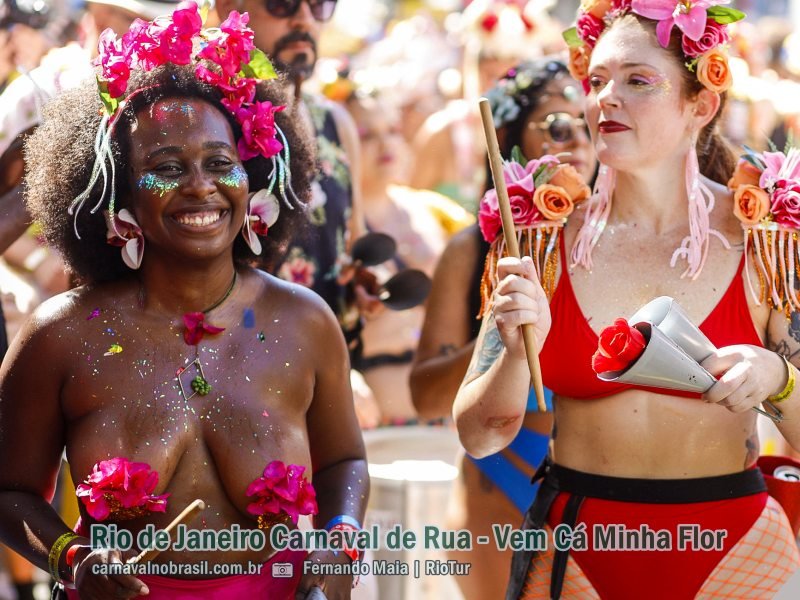 Fotos bloco Vem Cá Minha Flor no Carnaval de Rua 2024 do Rio de Janeiro ( 12/02/24 )