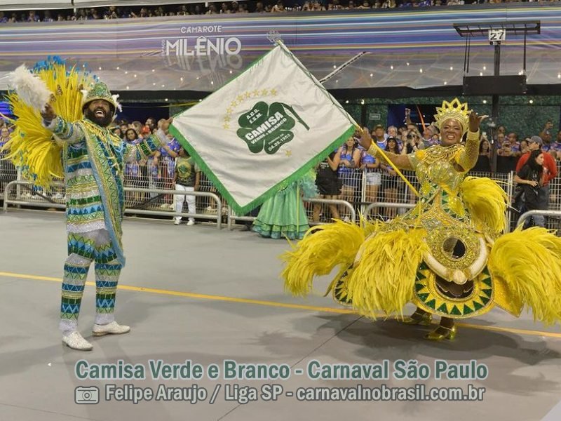 São Paulo Carnaval 2024 : desfile da Camisa Verde e Branco no Sambódromo do Anhembi