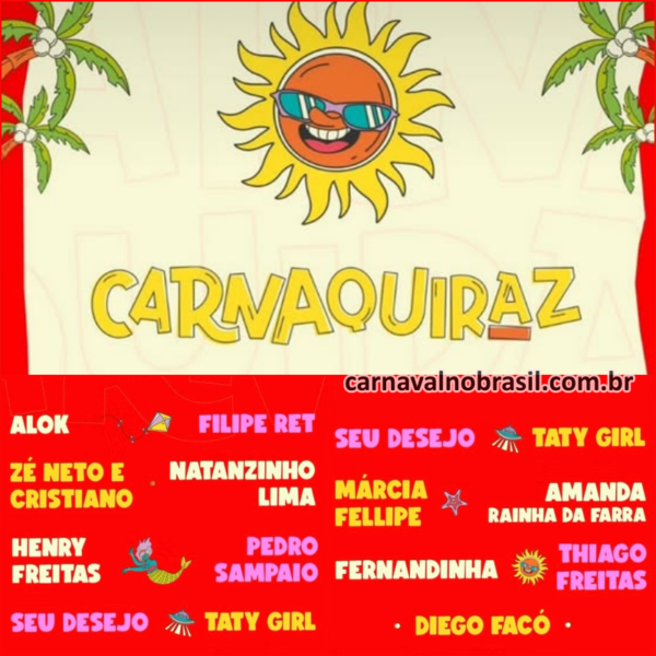 Carnaquiraz 2026 : programação de Carnaval em Aquiraz no litoral cearense - carnavalnobrasil.com.br
