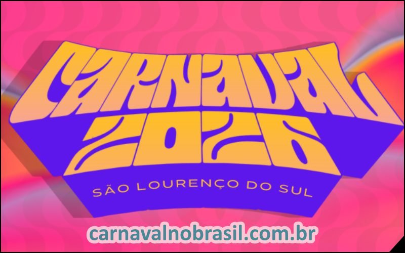 Programação Carnaval 2026 de São Lourenço do Sul na Costa Doce do Rio Grande do Sul