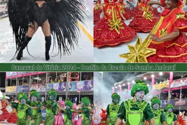 Vitória Carnaval 2024 : Desfile da Andaraí no Sambão do Povo - Vitória Carnaval no Brasil
