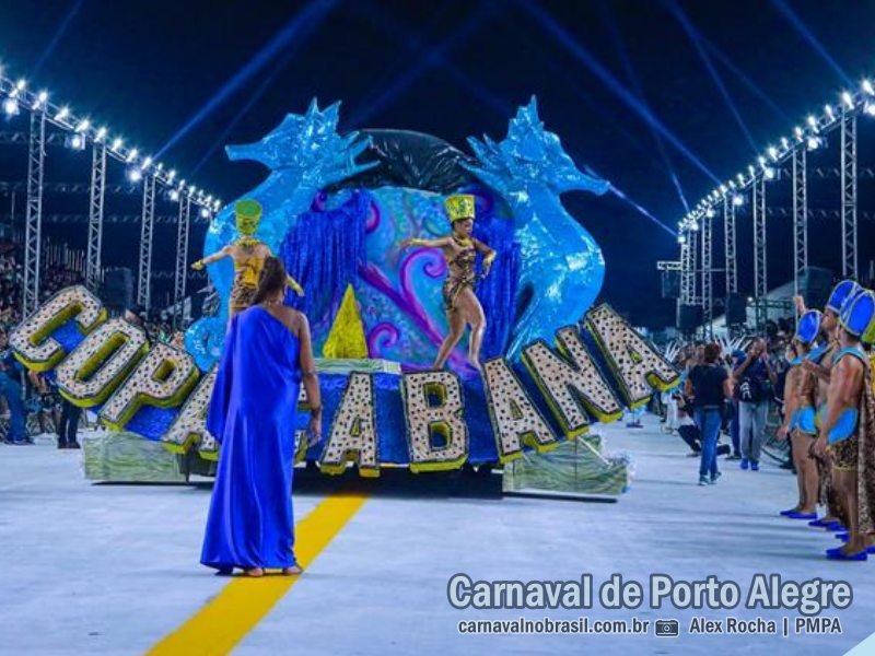 Copacabana desfile no Carnaval de Porto Alegre 2024