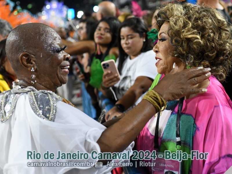 Momentos desfile Beija-Flor no Carnaval 2024 do Rio de Janeiro