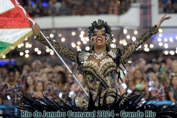 Desfile Grande Rio no Carnaval 2024 do Rio de Janeiro