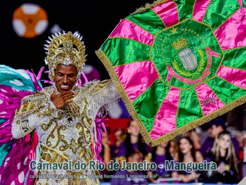 Desfile Mangueira no Carnaval 2024 do Rio de Janeiro