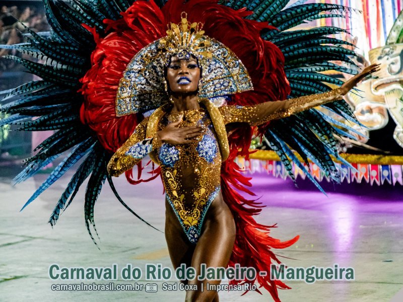 Desfile Mangueira no Carnaval 2024 do Rio de Janeiro