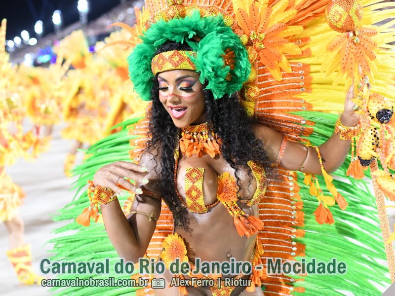 Desfile Mocidade Independente de Padre Miguel no Carnaval 2024 do Rio de Janeiro