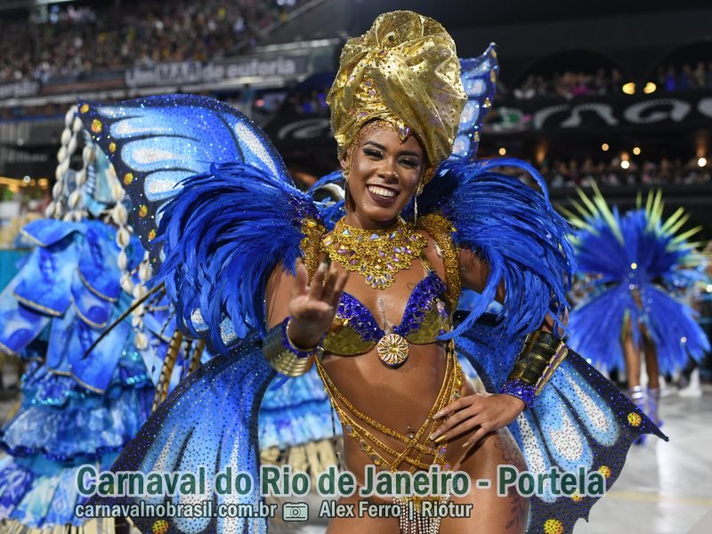 Desfile Portela no Carnaval 2024 do Rio de Janeiro