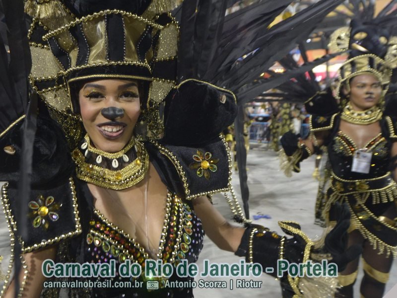 Desfile Portela no Carnaval 2024 do Rio de Janeiro