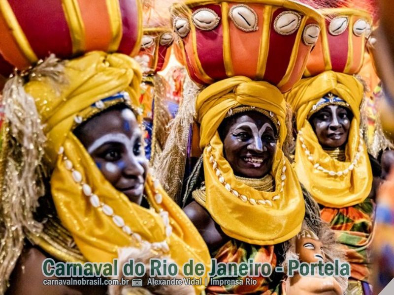 Desfile Portela no Carnaval 2024 do Rio de Janeiro