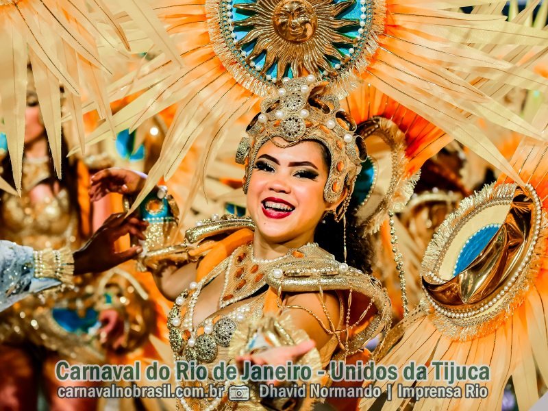 Desfile Unidos da Tijuca no Carnaval 2024 do Rio de Janeiro