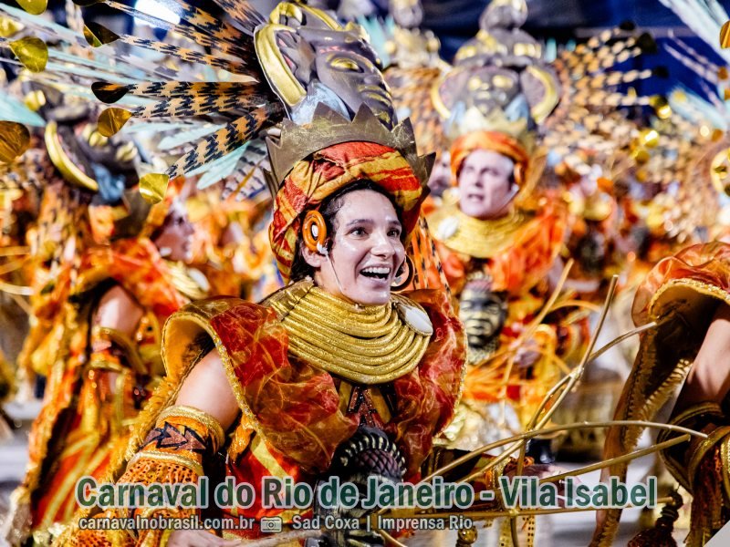 Desfile Unidos de Vila Isabel no Carnaval 2024 do Rio de Janeiro