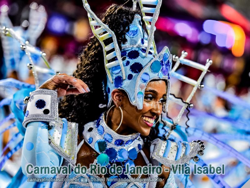 Desfile Unidos de Vila Isabel no Carnaval 2024 do Rio de Janeiro