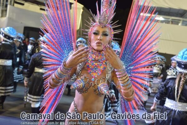 São Paulo Carnaval 2024 : desfile Gaviões da Fiel no Sambódromo do Anhembi