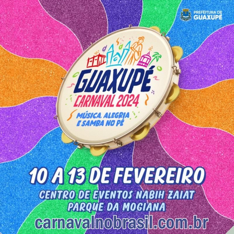 Guaxupé Carnaval 2024 : programação de shows no Centro de Eventos Nabih Zaiat