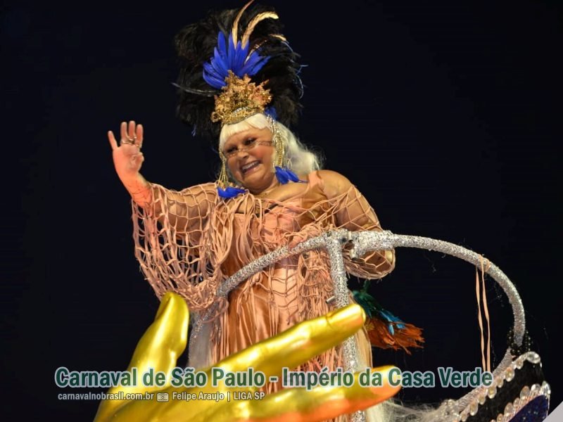 Fafá de Belém - Desfile Império da Casa Verde no Carnaval 2024 de São Paulo