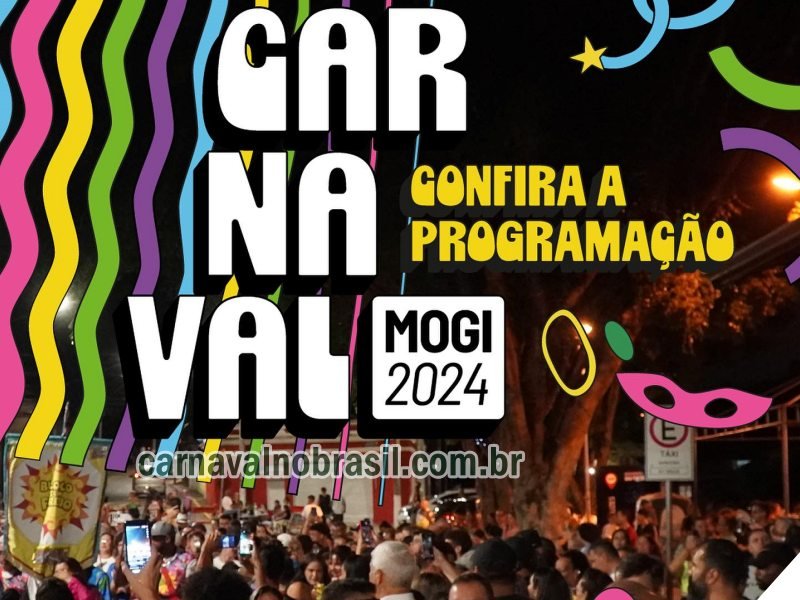 Programação de Carnaval 2024 de Mogi das Cruzes em São Paulo