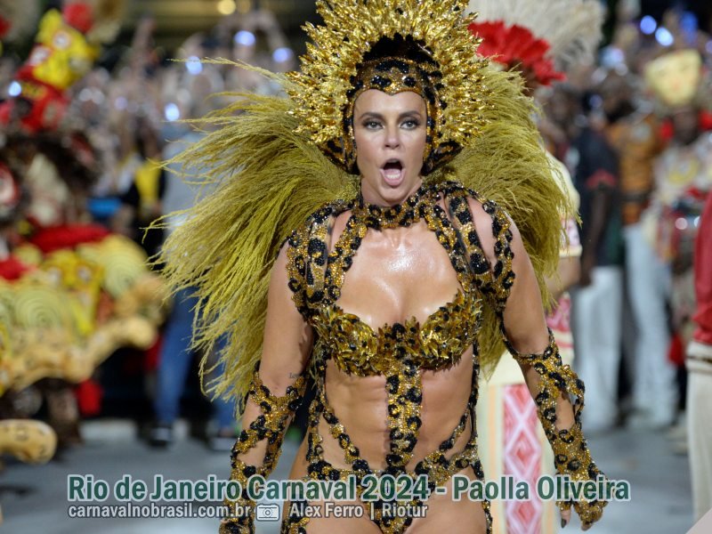 Fotos Paolla Oliveira no Carnaval 2024 - Paolla Oliveira no desfile da Grande Rio