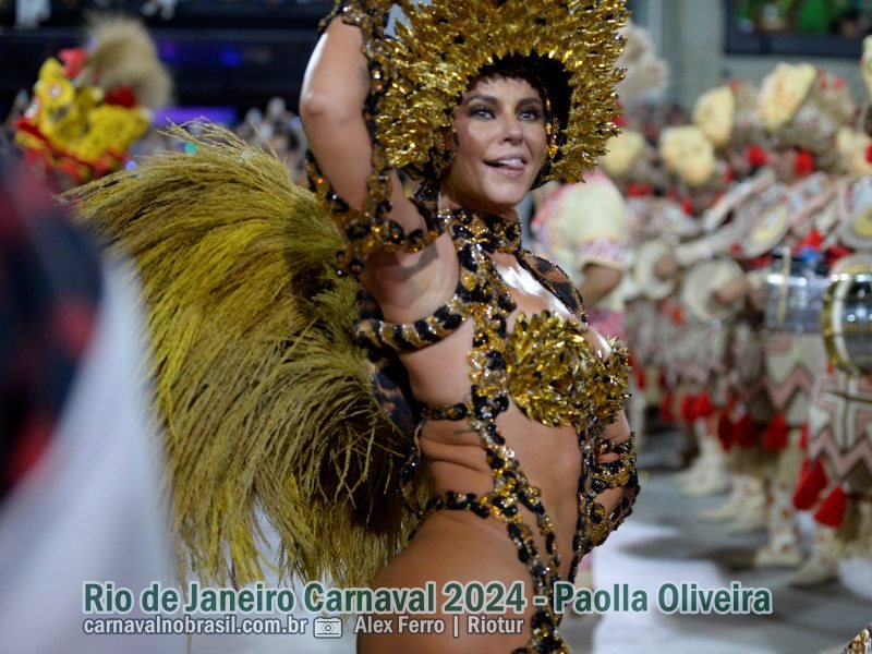 Fotos Paolla Oliveira no Carnaval 2024 - Paolla Oliveira no desfile da Grande Rio