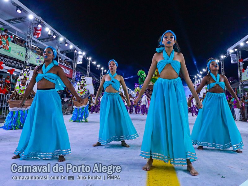 Realeza desfile no Carnaval de Porto Alegre 2024