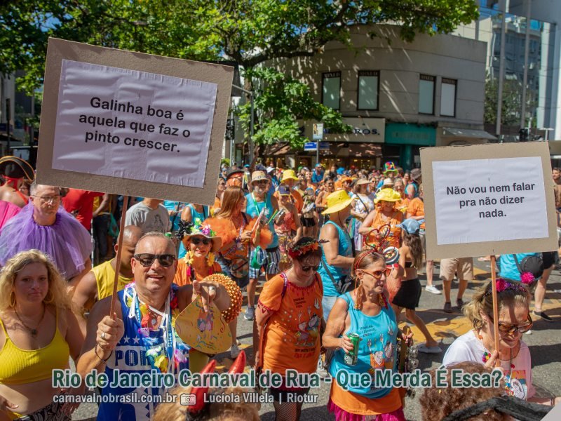 Rio de Janeiro Carnaval de Rua 2024 : fotos bloco Que Merda É Essa ?