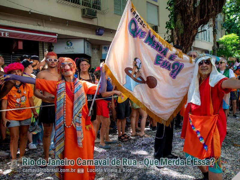 Rio de Janeiro Carnaval de Rua 2024 : fotos bloco Que Merda É Essa ?