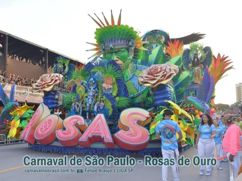São Paulo Carnaval 2024 : desfile Rosas de Ouro no Sambódromo do Anhembi