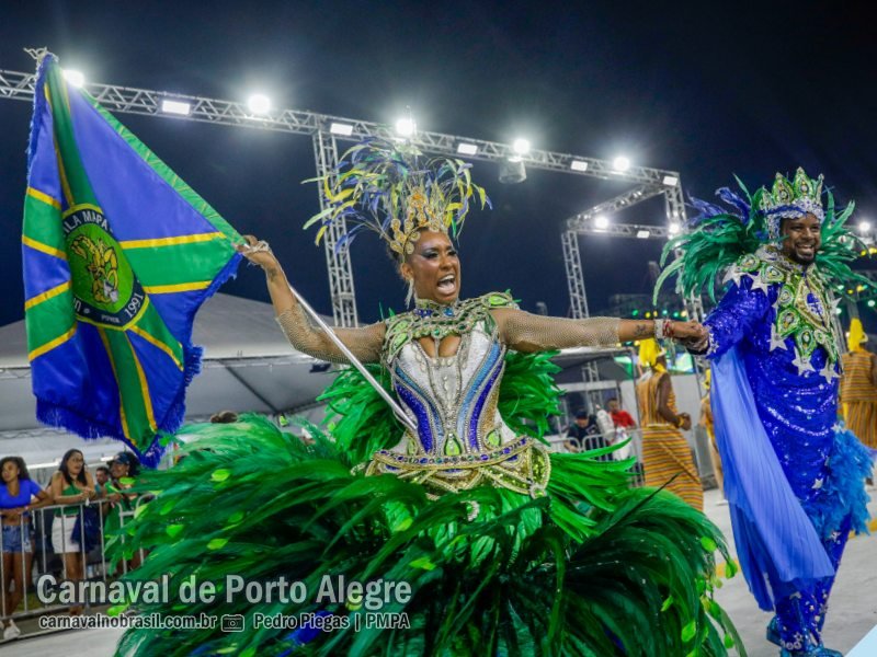 Unidos da Vila Mapa desfile no Carnaval de Porto Alegre 2024