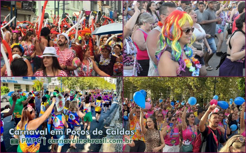 Sortimento Carnaval no Brasil . Poços de Caldas Carnaval de Rua 2025 em Minas Gerais