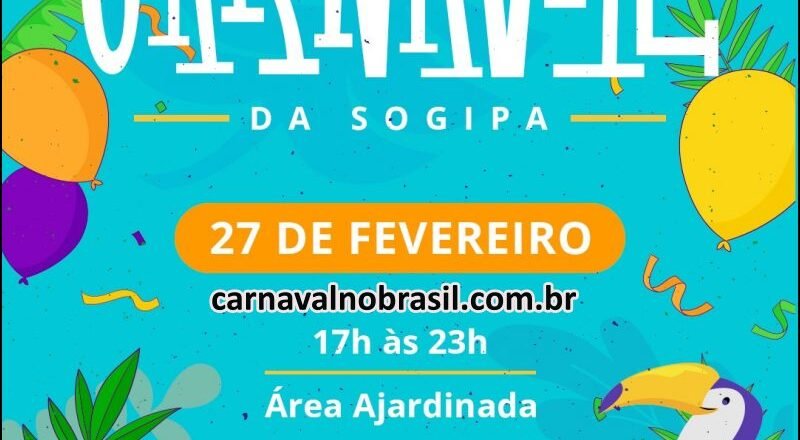 Carnaval da Sogipa 2026 em Porto Alegre : atrações banda Aquele Abraço e concurso de blocos