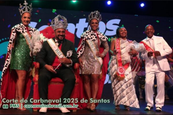 Santos Carnaval 2025 : escolha do novo Rei Momo, Rainha e Princesa