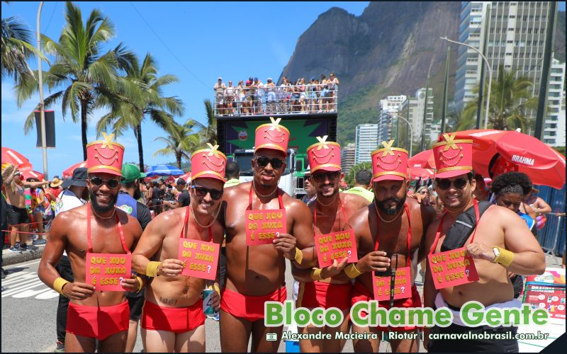 Fotos Bloco Chama Gente no Carnaval de Rua 2025 no Rio de Janeiro