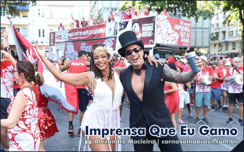 Desfile bloco Imprensa Que Eu Gamo no Carnaval de Rua 2025 do Rio de Janeiro