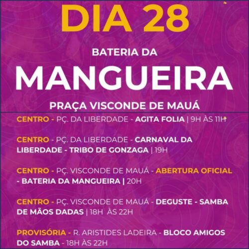Folia Imperial 2025 : programação de Carnaval de Petrópolis