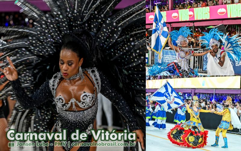 Desfile da Mocidade da Praia no Sambão do Povo no Carnaval 2025 de Vitória