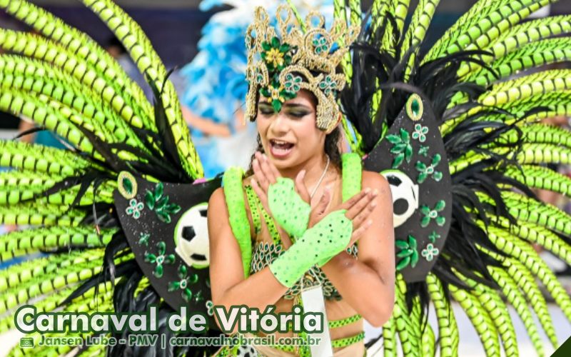 Vitoria Carnaval 2025 - Musa da Mocidade da Praia - Carnaval no Brasil